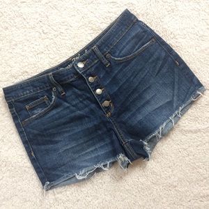 Universal Thread High Rise Shortie Button Up Shorts